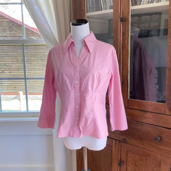 Ann Taylor Tops - Ann Taylor Pink Buttondown Shirt, Size M
